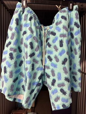 Westport Mint Pineapple-Print Athletic Shorts
